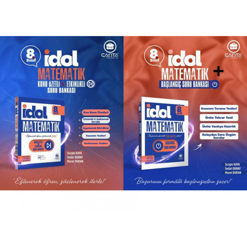 Çanta Yayınları 8. Sınıf İdol Matematik Konu Özetli & Etkinlikli ve Başlangıç Soru Bankası