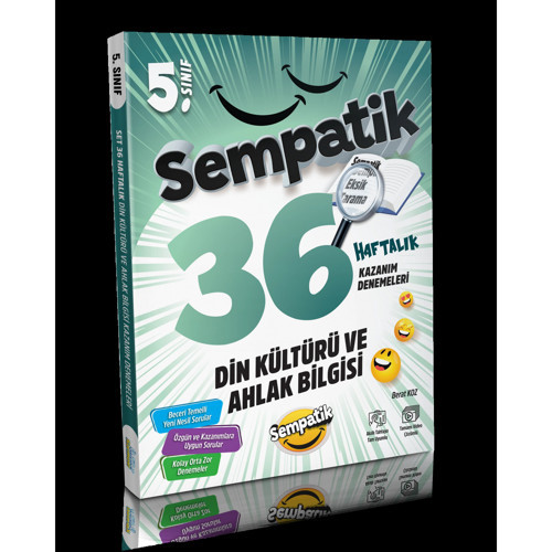 5.sınıf Sempatik Din Kültürü ve Ahlak Bilgisi 36 Haftalık Kazanım Denemeleri