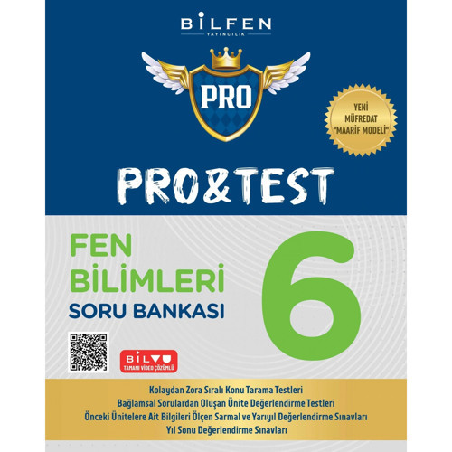 Bilfen Yayıncılık 6.Sınıf Pro&Test Fen Bilimleri Soru Bankası Yeni