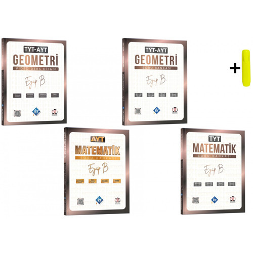 Eyüp B. TYT AYT Matematik Geometri Seti 4 Kitap KR Akademi Yayınları