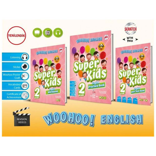 Kırmızı Beyaz Super Kids Woo Hoo! 2. Sınıf Yeni Maarif