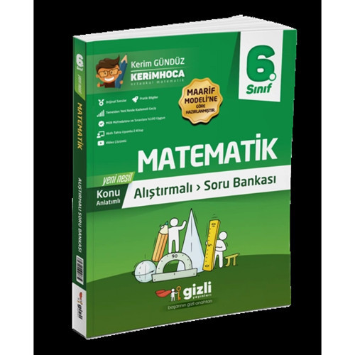 Gizli Yayınları 6. Sınıf Matematik Konu Anlatımlı Soru Bankası Yeni