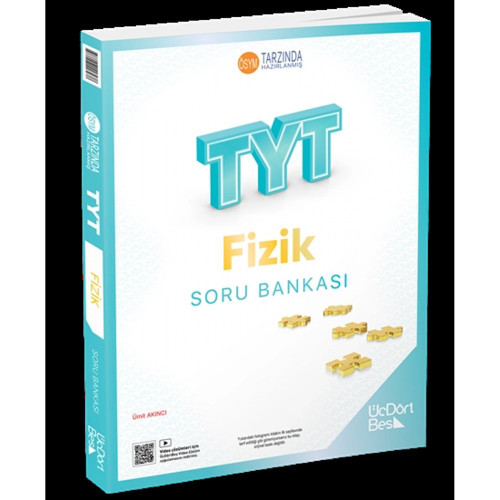 Üçdörtbeş Yayınları TYT Fizik Soru Bankası Yeni