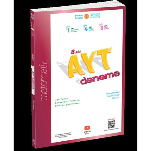 ÜçDörtBeş Yayınları AYT 8'li Matematik Deneme Yeni