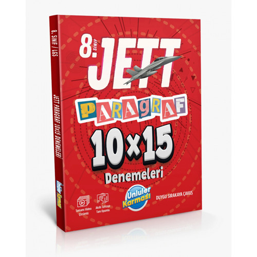 Ünlüler Karması 8. Jett Paragraf 10X15 Deneme Sınavı Yeni