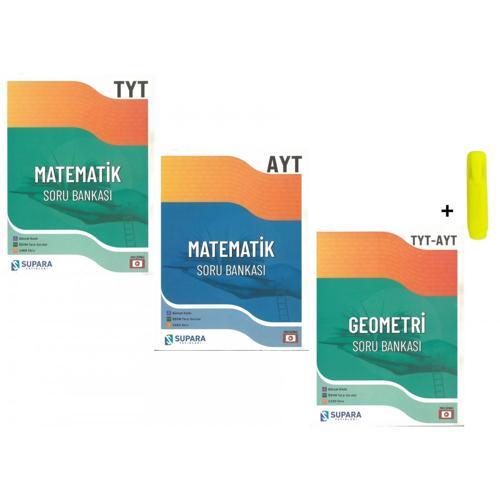 Supara Yayınları TYT AYT Matematik Geometri Soru Bankası Seti Yeni 3 Kitap