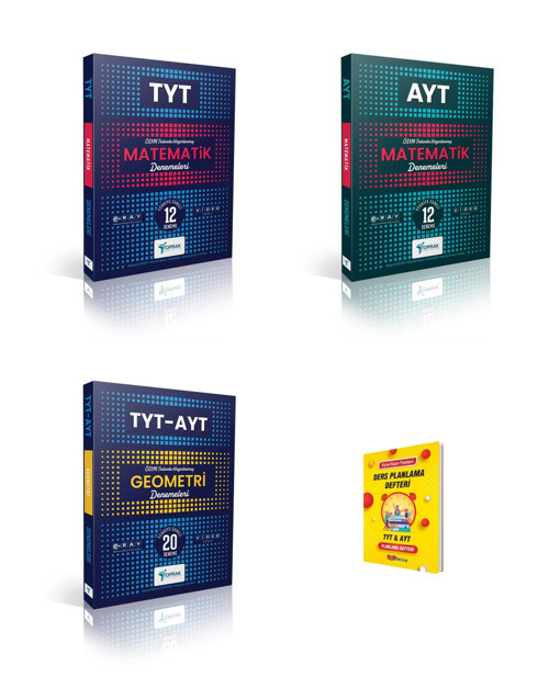 Toprak TYT - AYT Matematik ve Geometri 3lü Deneme Seti + Planlama Defteri
