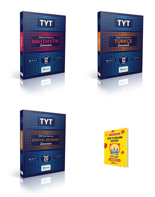 Toprak TYT Matematik Türkçe ve Sosyal Bilimler Denemeleri 3lü Set + Planlama Defteri