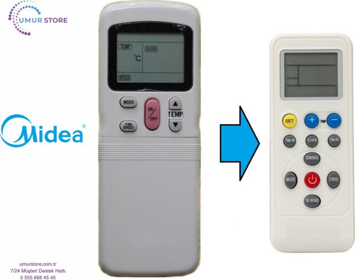 Midea Klima Kumandası – Eşdeğer