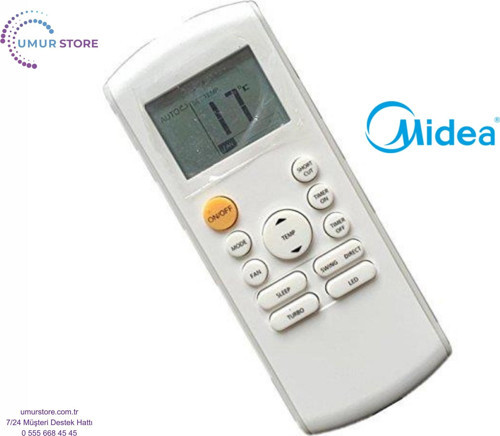 Midea RG70C/BGEF Uyumlu Klima Kumandası
