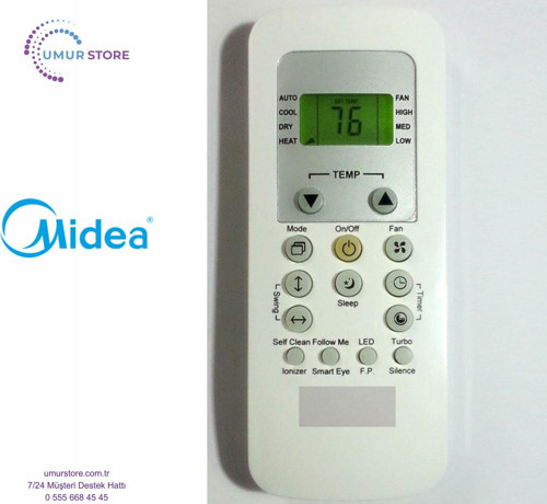 Midea BGEF1 Uyumlu Klima Kumandası