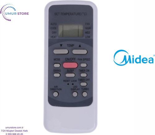 Midea MCA-24HR Uyumlu Klima Kumandası