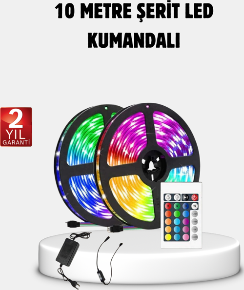 RGB Smart Şerit LED – TV Arkası ve Dekoratif Alanlar İçin Işık Şeridi