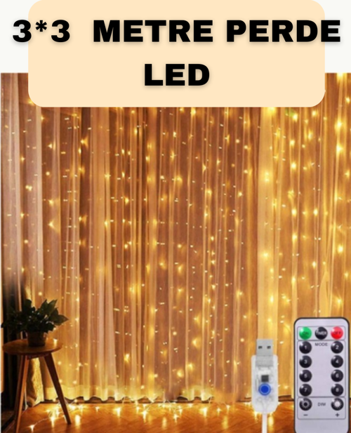 İç ve Dış Mekan Perde LED – Bahçe, Balkon ve Veranda İçin