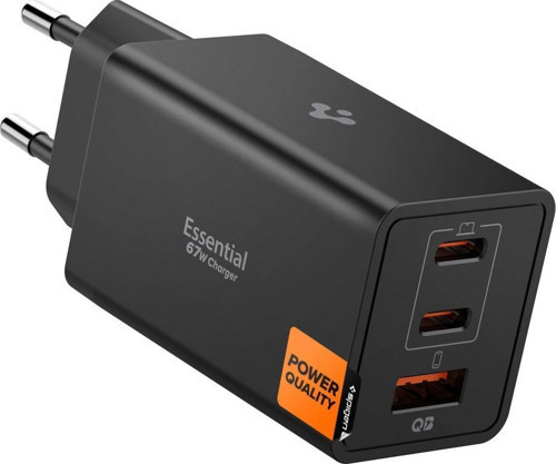 67W USB-C + USB-A 3 Port Hızlı Şarj Aleti Samsung PPS 2.0 Isı Düşüren GaN Pro Akım Korumalı PD 3.0 / SCP / FCP Pr