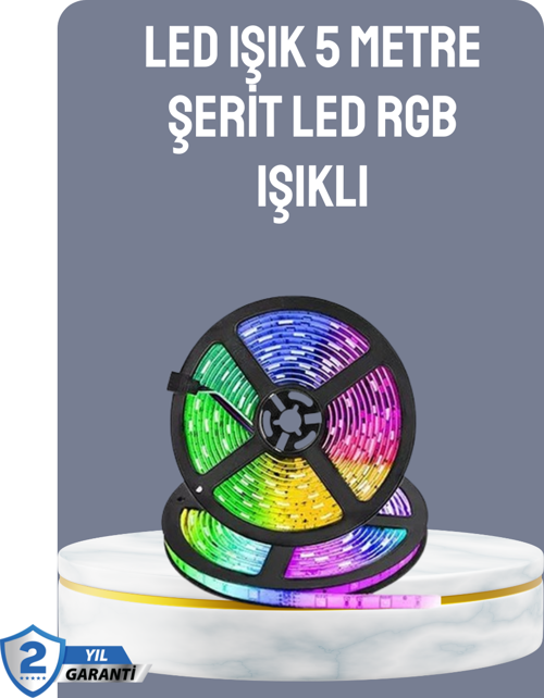 Kumandalı 5 Metre Şerit LED Dekoratif Aydınlatma
