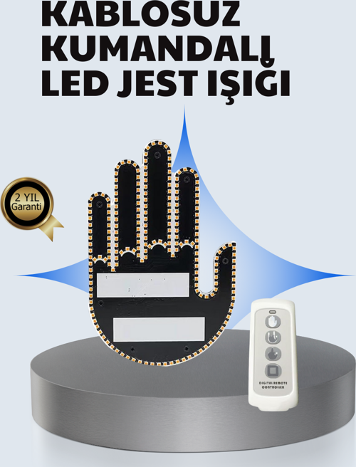 Uzaktan Kumandalı Çok Fonksiyonlu Araç Led Işığı