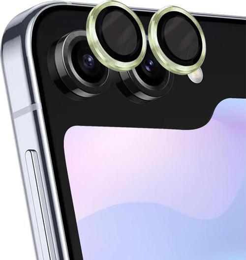 Samsung Galaxy Z Flip 5 Tekli Kamera Lens Koruma Camı Yeşil