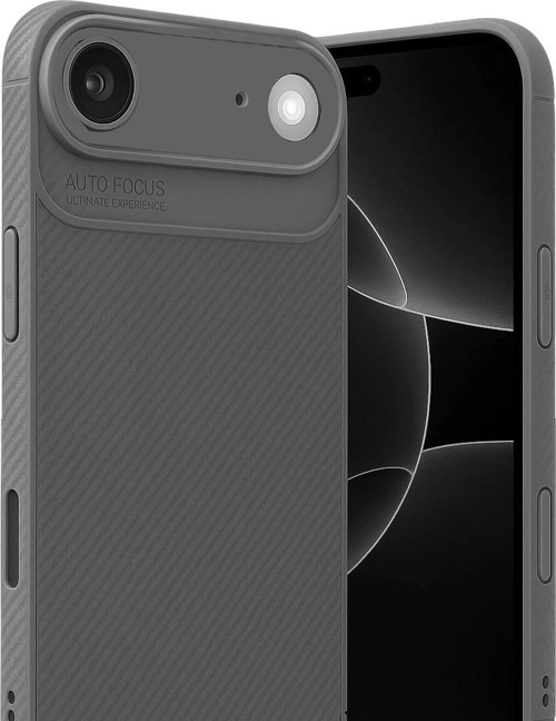 Apple Iphone 17 Air Auto Focus Karbon Kapak - Gri-(5796)