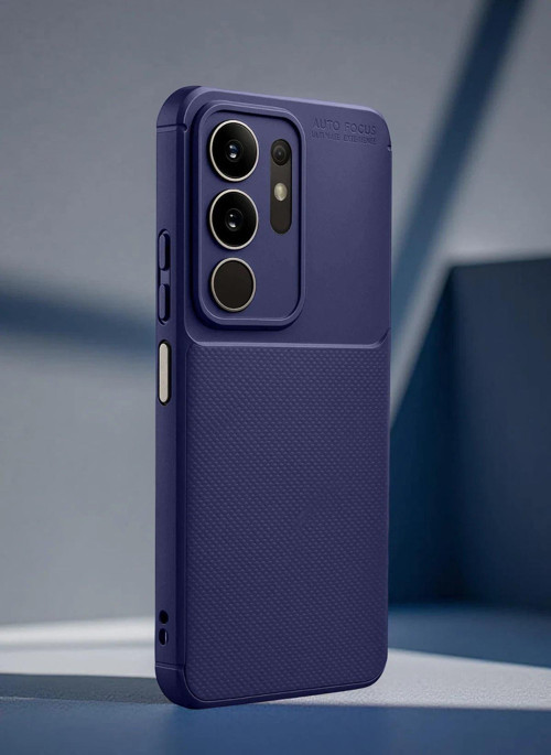 Vivo Y29 4G Auto Focus Karbon Kapak - Lacivert-(5796)