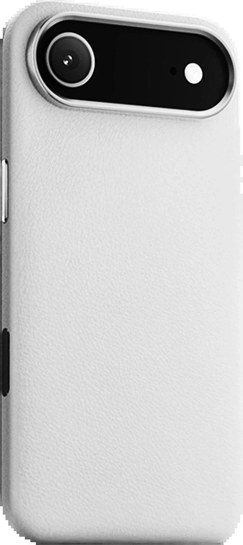 Iphone 17 Air Wonder Deri Magsafe Kapak - Beyaz-(5796)