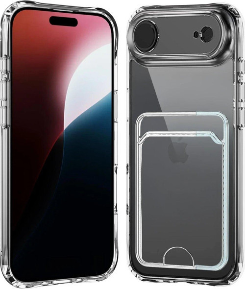 Apple Iphone 17 Air Kart Şeffaf Silikon - Şeffaf-(5796)