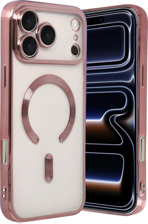 Apple Iphone 17 Pro Kross Magneticsafe Kapak - Rose-(5796)