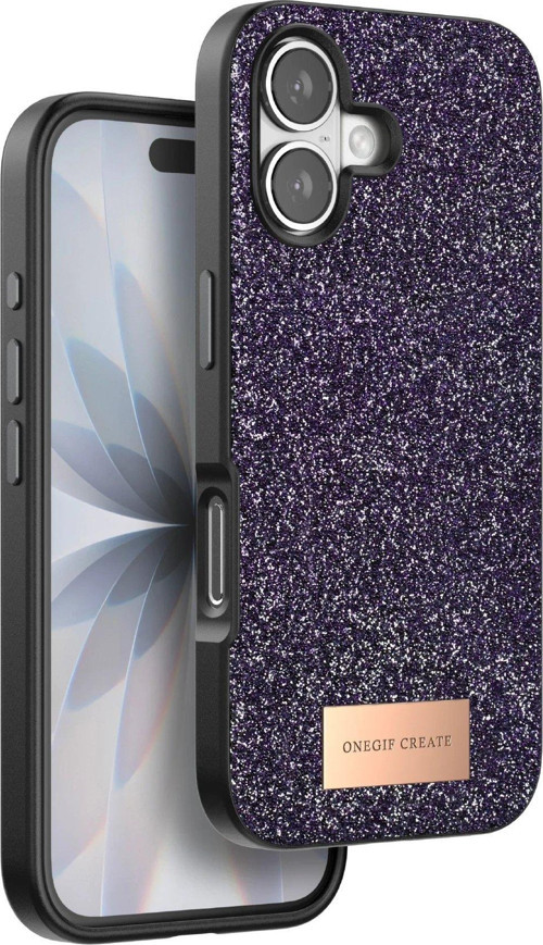 Apple Iphone 17 Bright Simli Kapak - Derin Mor-(5796)