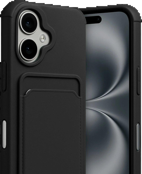 Apple Iphone 17 Kelvin Kartvizitli Silikon - Siyah-(5796)