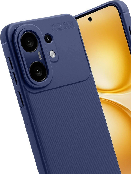 Vivo X200 Fe Auto Focus Karbon Kapak - Lacivert-(5796)