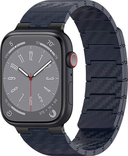 Watch 45Mm Carbon Steel Kordon - Lacivert-(5796)