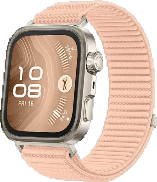 Huawei Fit 4 Braid Kordon - Pudra-(5796)