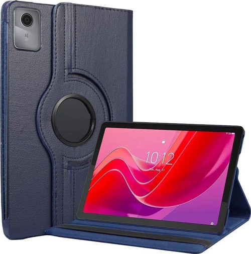 Lenovo Tab M11 Tb330Fu 360 Tablet Deri Kılıf - Lacivert-(5796)