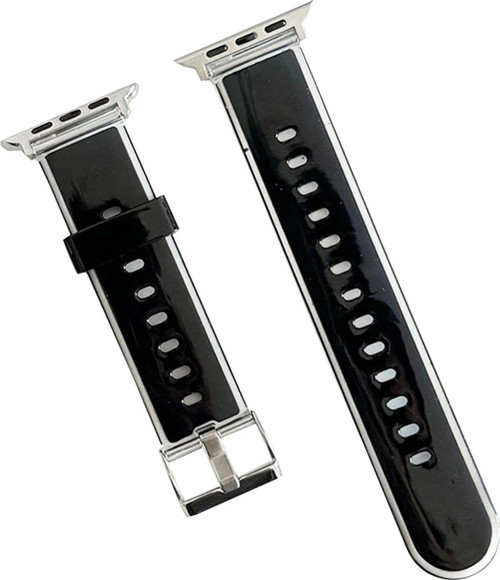 Watch 45Mm Jelly Silikon Kordon - Siyah-(5796)