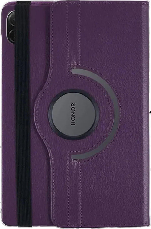Huawei Honor Pad X8A Kılıf 360 Tablet Deri Kılıf - Mürdüm-(5796)