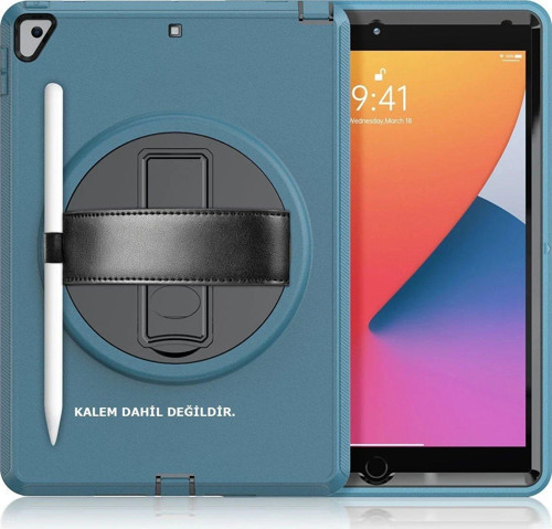 Ipad 10.2 (7.Nesil) Kılıf Hand Strap Tablet Kılıfı Uaz-(5796)