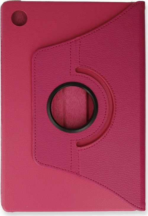Samsung Galaxy Tab A9 Kılıf 360 Tablet Deri Kılıf - Pembe-(5796)