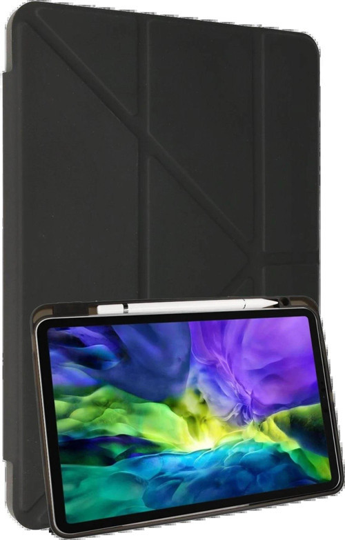 Samsung Galaxy X910 Tab S9 Ultra 14.6 Kılıf Kalemlikli Mars Tablet Kılıfı - Koyu Gri-(5796)