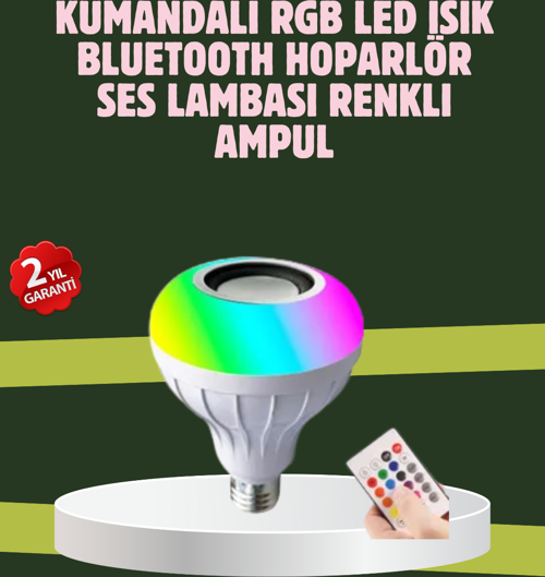 Hoparlörlü LED Ampul – Ev ve Ofis İçin Akıllı Aydınlatma Çözümü