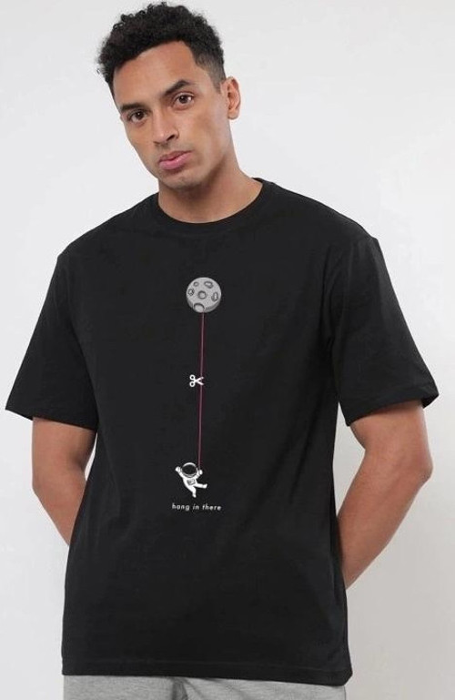 Erkek Baskılı Oversize Tshirt