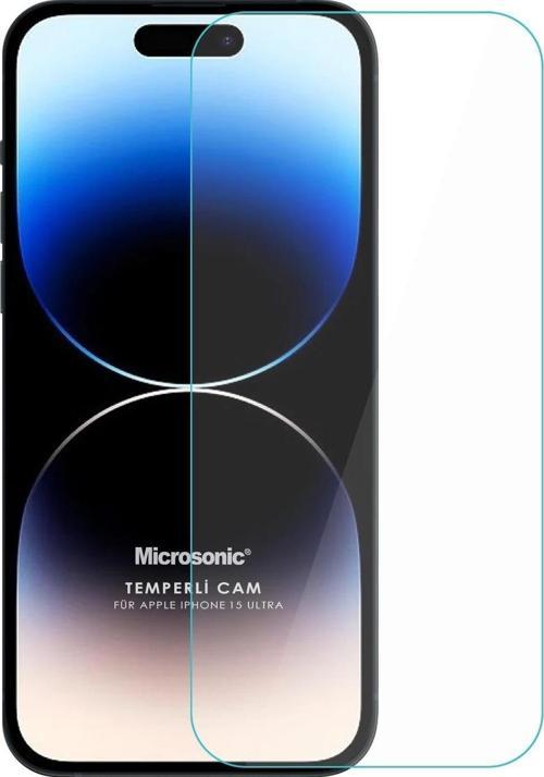 Apple iPhone 15 Pro Max Tempered Glass Cam Ekran Koruyucu