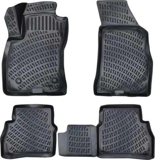 Fiat Doblo PANELVAN (2 Parça) 2000-2009 3D Siyah Kokusuz Havuzulu Paspas Takımı