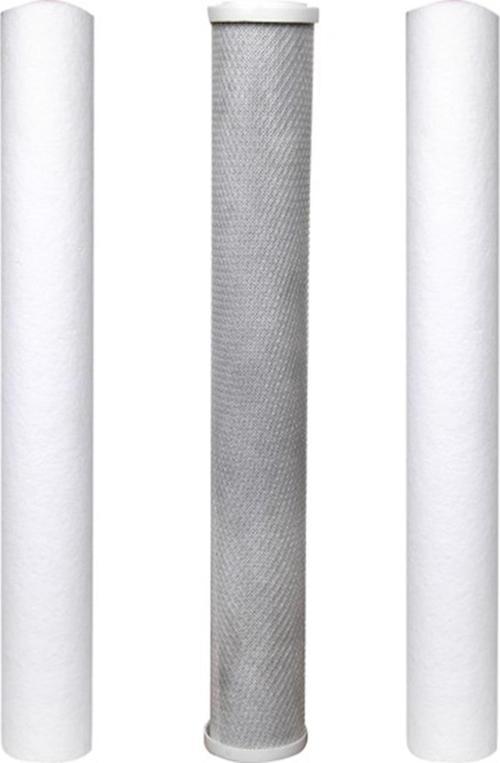 Su Arıtma 20 inch 5 Micron Tortu + B. Aktif Karbon + Tortu Filtre