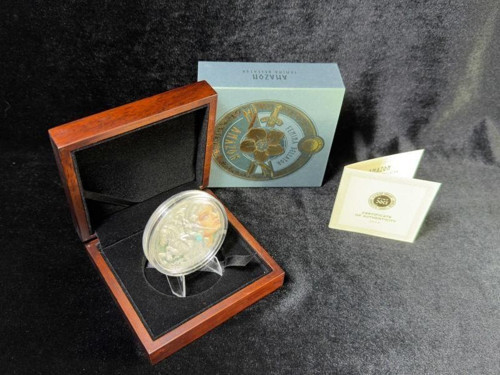 Cameroon Kamerun 2024 Amazon Femina Bellator Gümüş Sikke – 2 oz .999 (500 Adet Limitli)