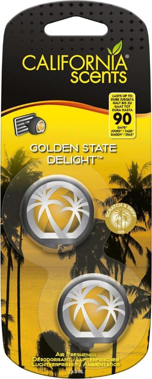 Mini Diffuser Golden State Delight Tatlı Lokum Parfümlü Kalorifer Geçme Koku 2'li