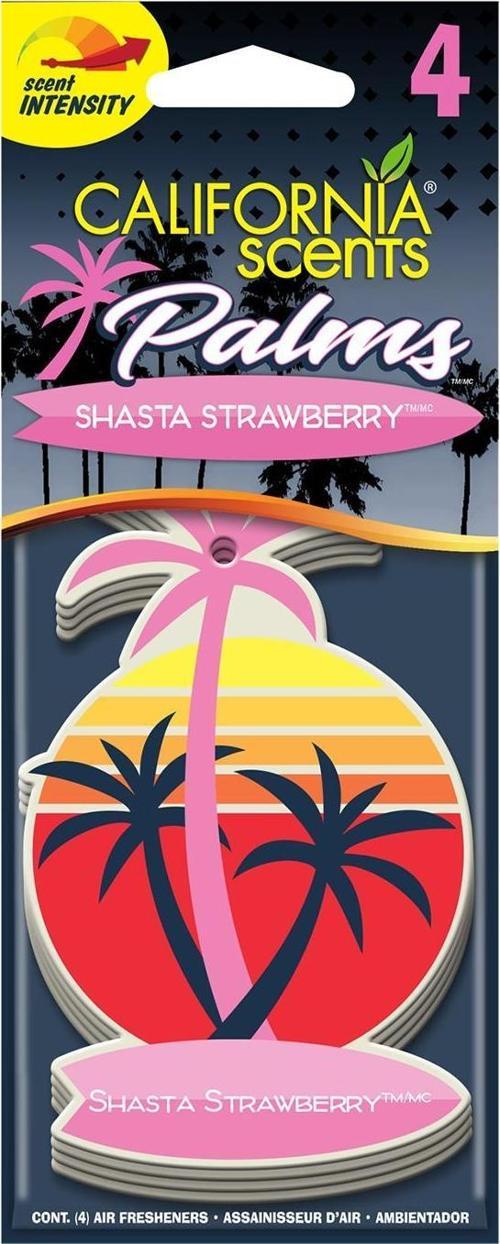 Palms Shasta Strawberry Taze Çilek Parfümlü Asma Koku 4'lü Set