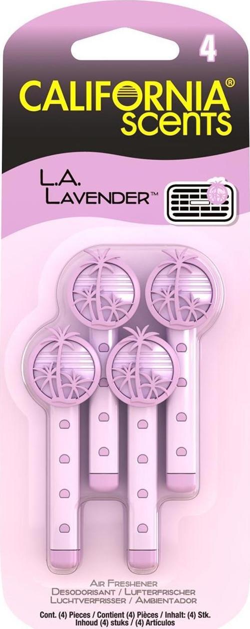 Vent Stick LA Lavender Lavanta Çiçeği Parfümlü Kalorifer Geçme Koku 4'lü Set