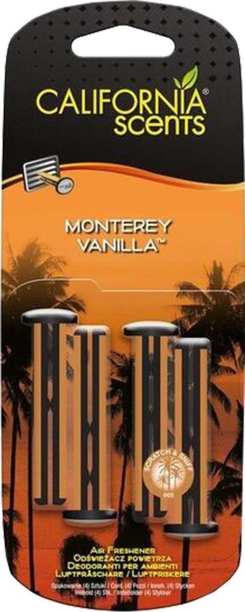 Vent Stick Monterey Vanilla Tatlı Vanilya Parfümlü Kalorifer Geçme Koku 4'lü Set