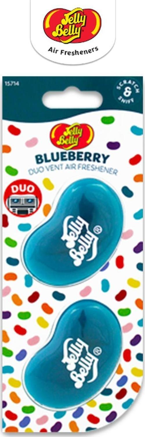 Jelly Belly DuoVent Kalorifere Geçme Koku Blueberry 14gr. Fesleğen, Y.Mersini, Vanilya Aromalı