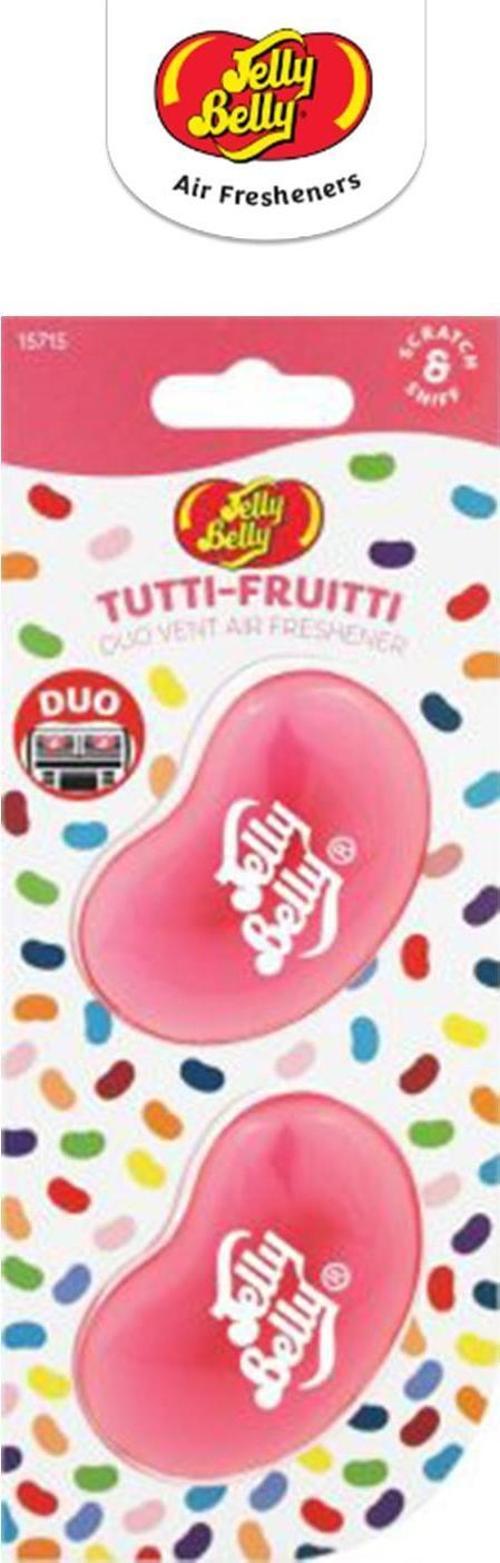 Jelly Belly DuoVent Kalorifere Geçme Koku Tutti Fruitti  14gr. Muz, Mandalina, Vanilya, Ahududu